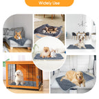 Warm Nest mat used on a sofa, in a crate and on the floor