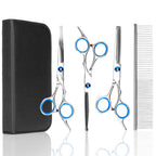 Cuppy Groom Kit: straight, thinning and curved scissors, steel comb and black storage case