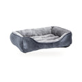 Grey Cuppy Calm Bed with raised edges