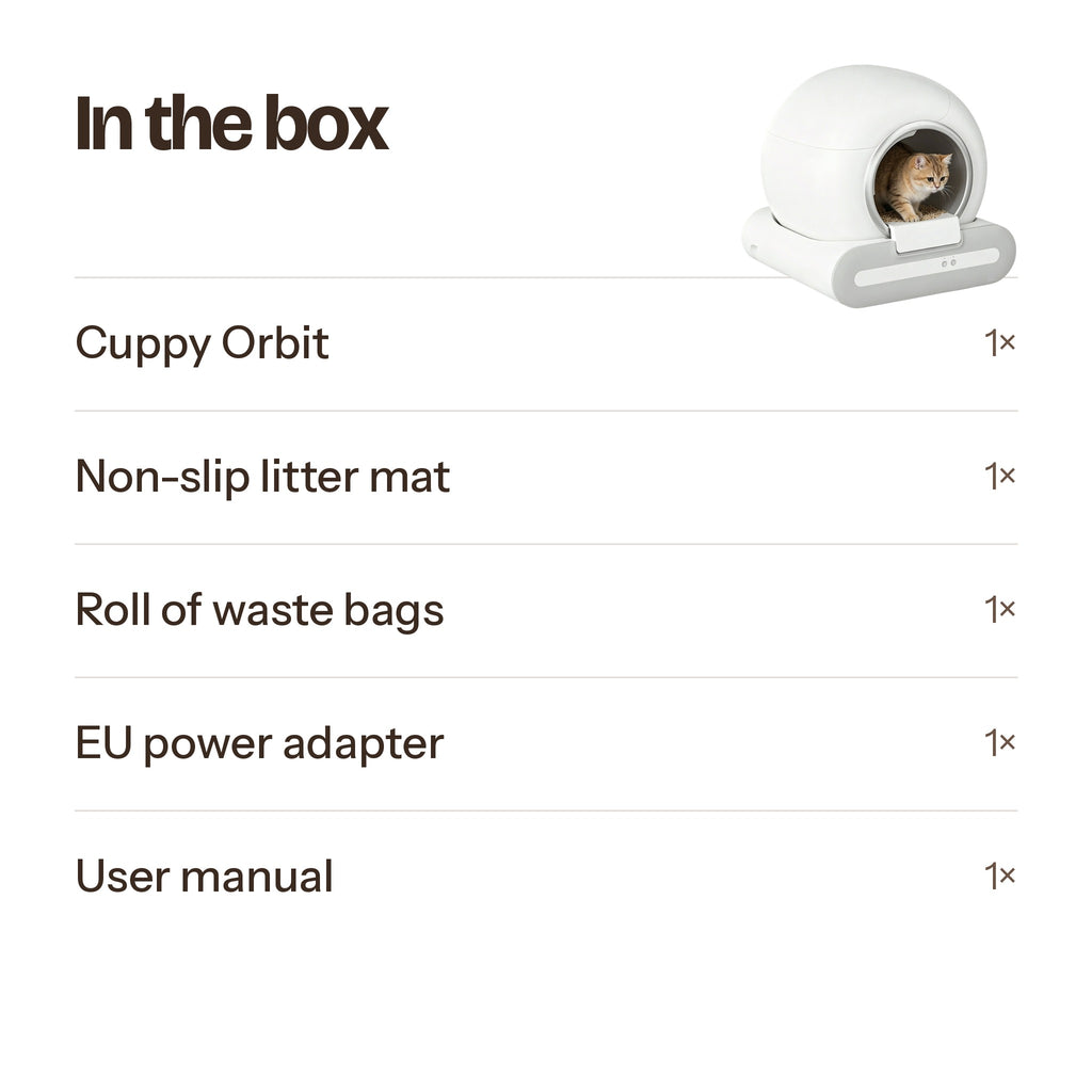 What is in the box with Cuppy Orbit